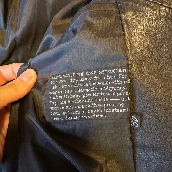 UNISEX Vintage Leather Blazer - Picture 8 of 11